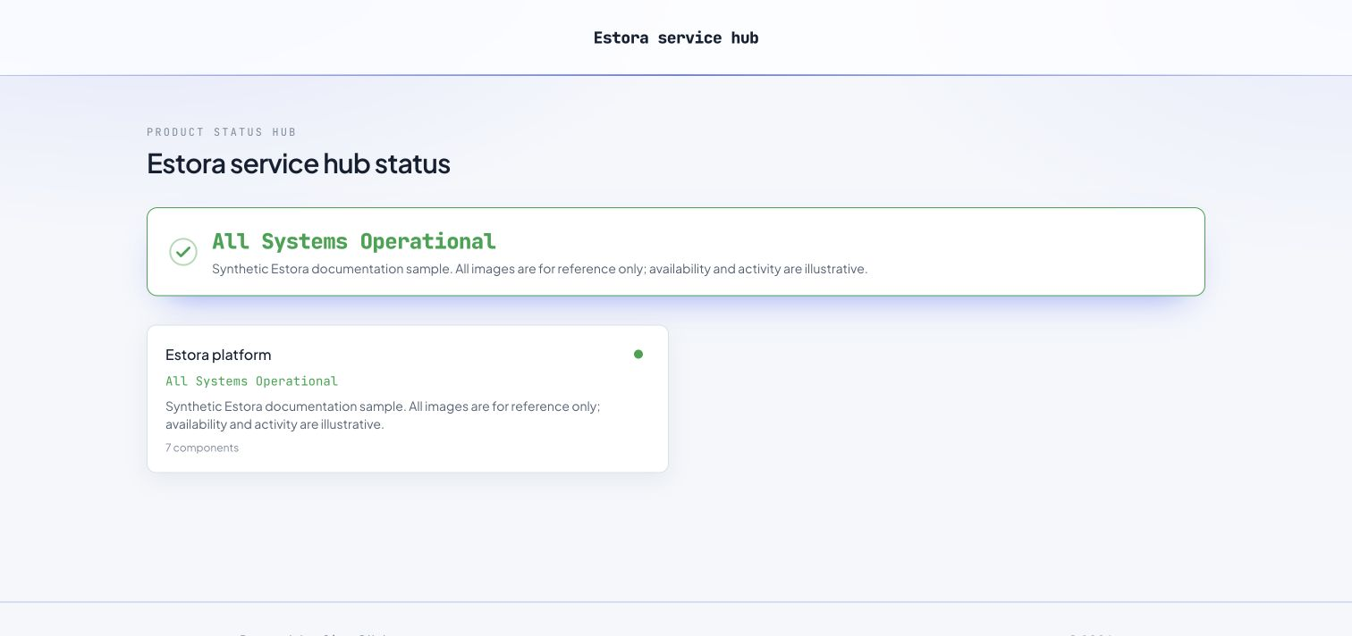 The public hub page